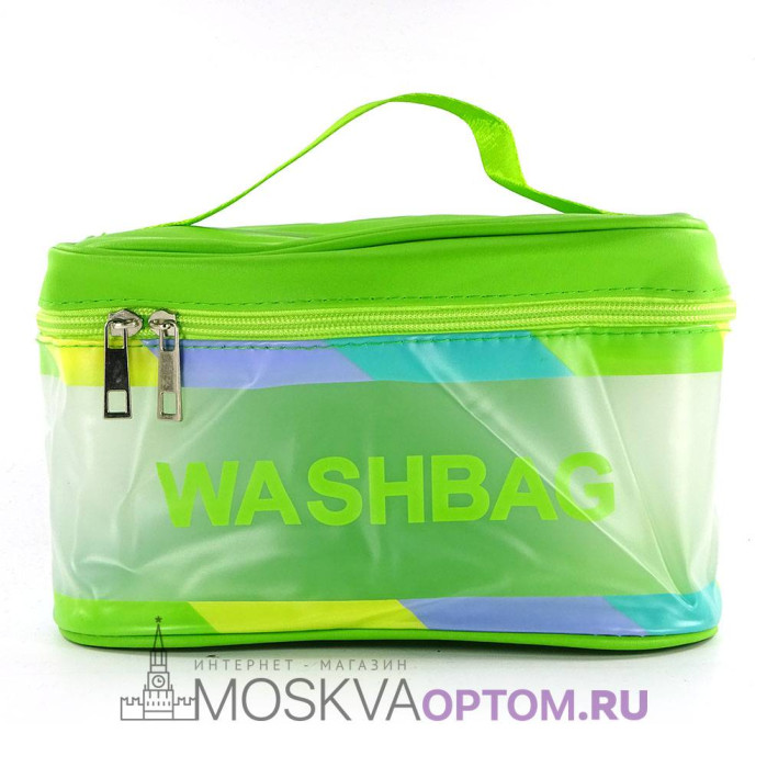 Косметичка Washbag зеленый 22х16х14 см