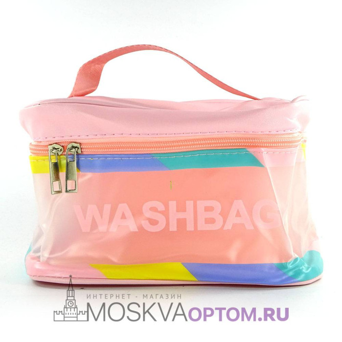 Косметичка Washbag розовый 22х16х14 см