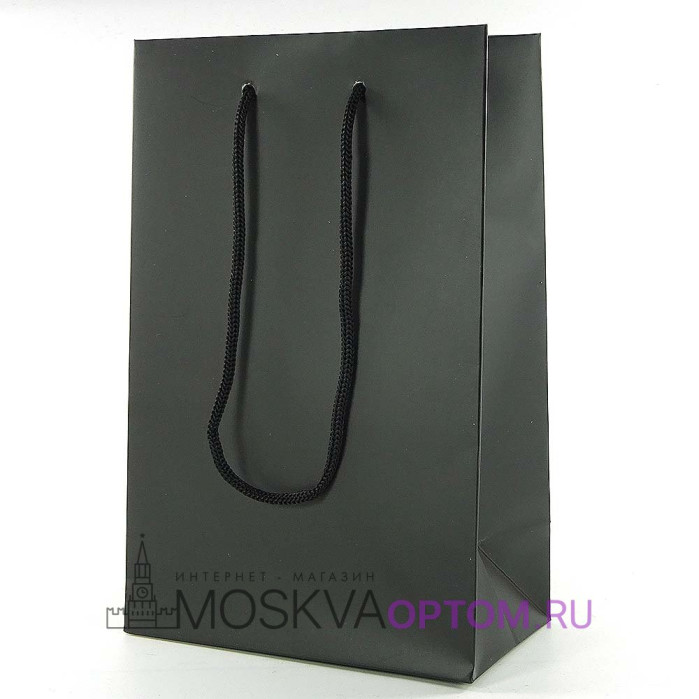 Подарочный пакет, черный (15*23) Подарочный пакет, черный (15*23)
