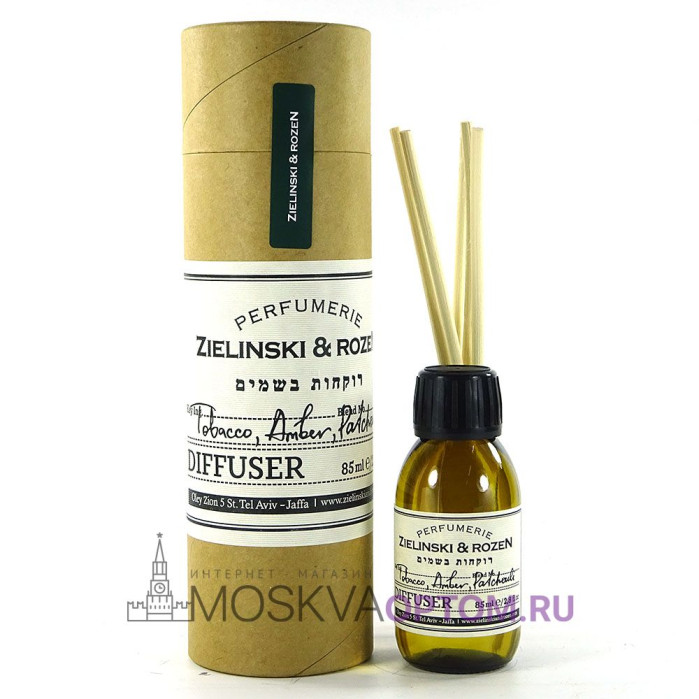 Ароматический диффузор Zielinski & Rozen Tobacco, Amber, Patchouli 85 ml