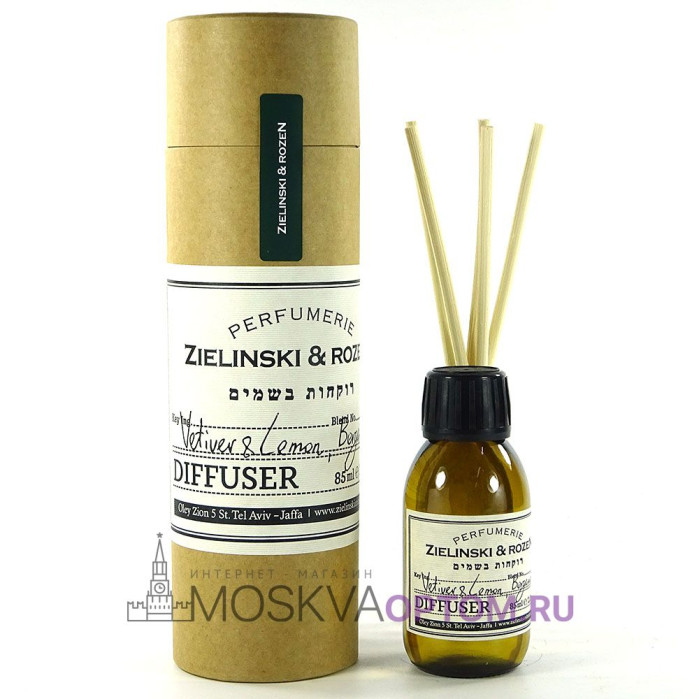 Ароматический диффузор Zielinski & Rozen Vetiver & Lemon, Bergamot 85 ml