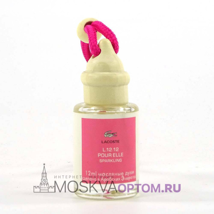 Круглый автопарфюм Lacoste L.12.12 Pour Elle Sparkling 12 ml