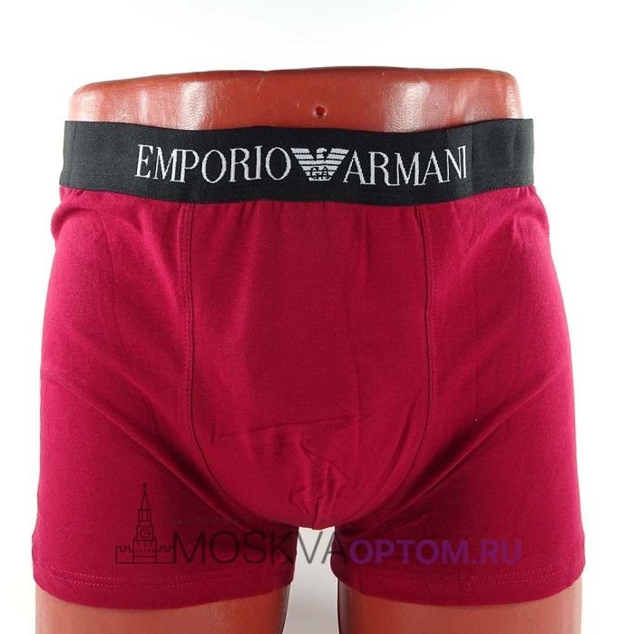 Мужское нижнее белье Emporio Armani Бордовое (однотонное в ассортименте)