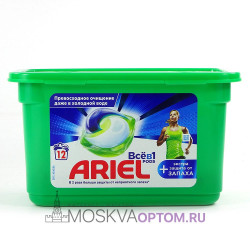 Капсулы для стирки Ariel PODs Все-в-1 Экстра защита от запаха 12 шт