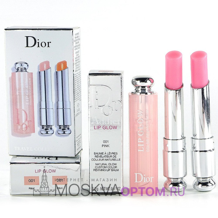 Блеск для губ Dior Addict Lip Glow Travel Collection (номер 001 Pink)