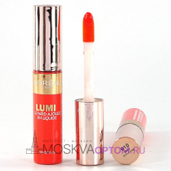 Блеск для губ Loreal Lumi, 10 ml (тон 610 Dewy Rich Coral)