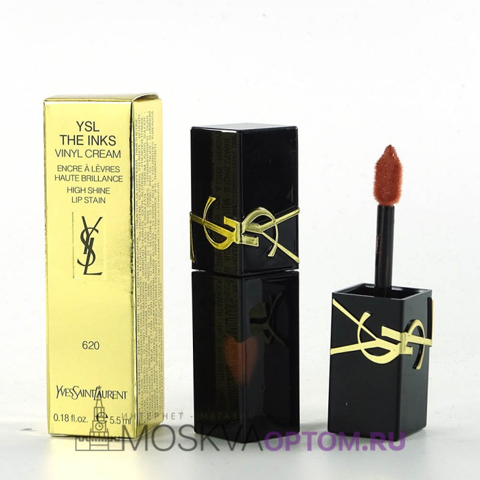 Блеск для губ Yves Saint Laurent  The Inks Vinyl Cream High Shine Lip Stain, 5.5 ml (тон 620)