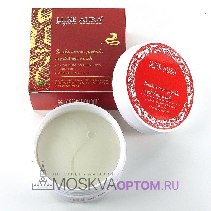 Патчи гидрогелевые Luxe Aura Snake Venom Peptide Crystal Eye Mask