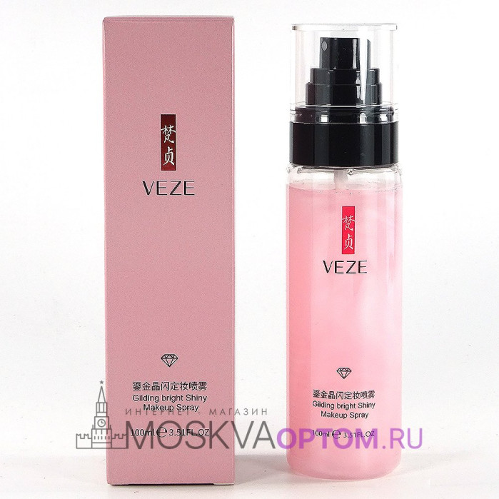 Спрей-фиксатор макияжа Veze Gliding Bright Shiny Makeup Spray, 100 ml