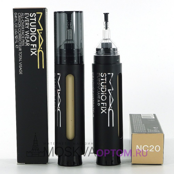 Консилер и корректор в ручке 2-в-1 MAC Studio Fix Every-Wear All-Over Face Pen (тон NC20)