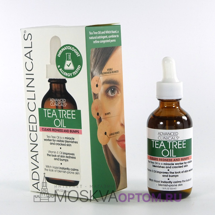 Масло чайного дерева для лица Advanced Clinicals Tea Tree Oil, 53 ml
