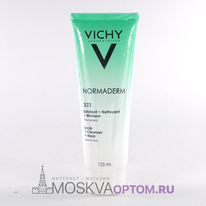 Очищающее средство Vichy Normaderm 3 in 1 Scrub + Cleanser + Mask, 125 ml