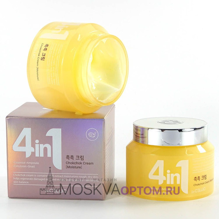 Крем для лица 4в1 Dr. CELLIO 4 in 1 Chokchok Cream [Moisture]