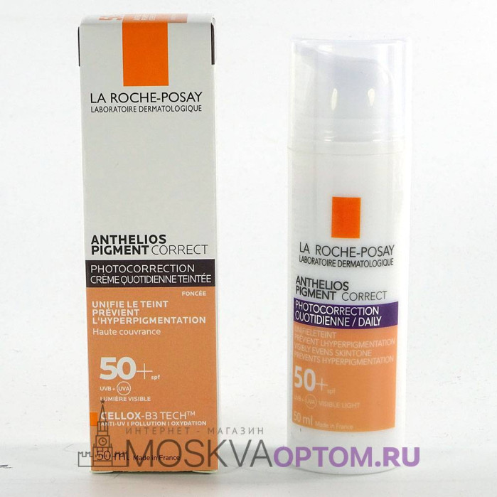 Солнцезащитное корректирующее средство La Roche-Posay Anthelios Pigment Correct 50+SPF, 50 ml