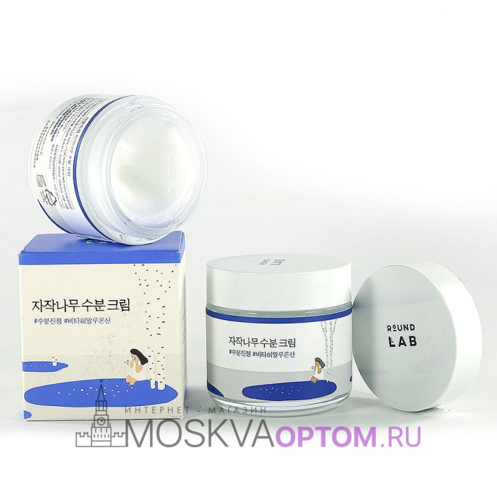 Увлажняющий крем для лица с березовым соком ROUND LAB Birch Juice Moisturizing Cream, 80 ml