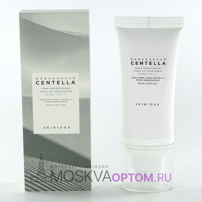 Крем для лица Skin1004 Madagascar Centella Tone Brightening Tone-UP Sunscreen SPF50+ PA++++, 50 ml