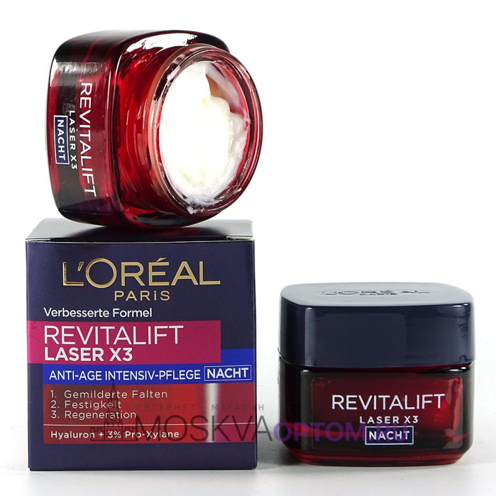 Крем для лица Loreal Revitalift Laser X3 Nacht