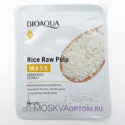 Тканевая маска для лица Bioaqua с экстрактом риса Rice Raw Pulp Mask