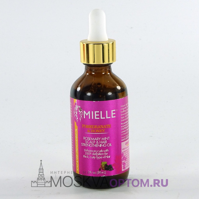 Укрепляющее масло для волос Mielle Pomegranate & Honey Rosemary Mint Scalp and Hair Strengthening, 59 ml