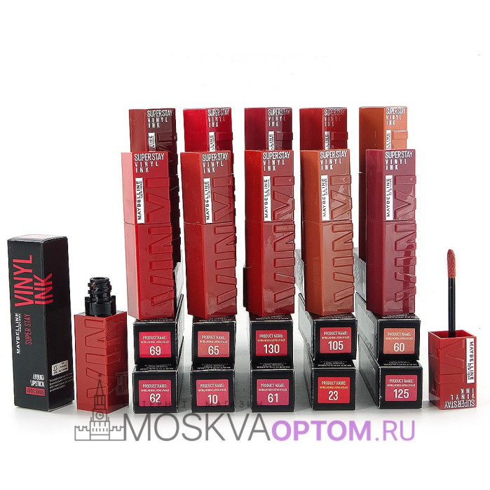 Жидкая губная помада Maybelline New York Super Stay Vinyl Ink (10 шт.)