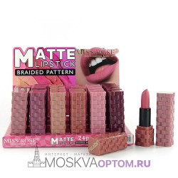 Губная помада Miss Rose Lipstick Matte Braided Pattern (12 шт.)