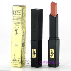 Губная помада матовая c бархатным покрытием Yves Saint Laurent Rouge Pur Couture The Slim Velvet Radical (тон 317)