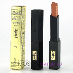 Губная помада матовая c бархатным покрытием Yves Saint Laurent Rouge Pur Couture The Slim Velvet Radical (тон 316)