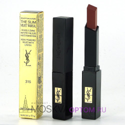 Губная помада матовая c бархатным покрытием Yves Saint Laurent Rouge Pur Couture The Slim Velvet Radical (тон 315)