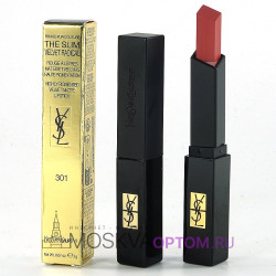 Губная помада матовая c бархатным покрытием Yves Saint Laurent Rouge Pur Couture The Slim Velvet Radical (тон 301)
