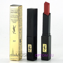 Губная помада матовая c бархатным покрытием Yves Saint Laurent Rouge Pur Couture The Slim Velvet Radical (тон 307)