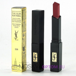 Губная помада матовая c бархатным покрытием Yves Saint Laurent Rouge Pur Couture The Slim Velvet Radical (тон 309)