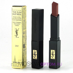 Губная помада матовая c бархатным покрытием Yves Saint Laurent Rouge Pur Couture The Slim Velvet Radical (тон 312)