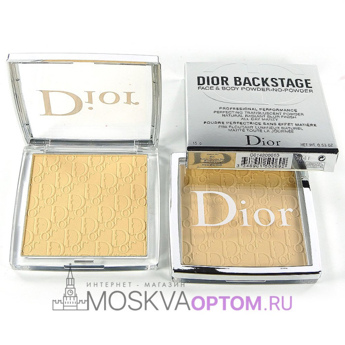 Компактная пудра для лица и тела Dior Backstage Face&Body Powder-no-Powder (номер 01)