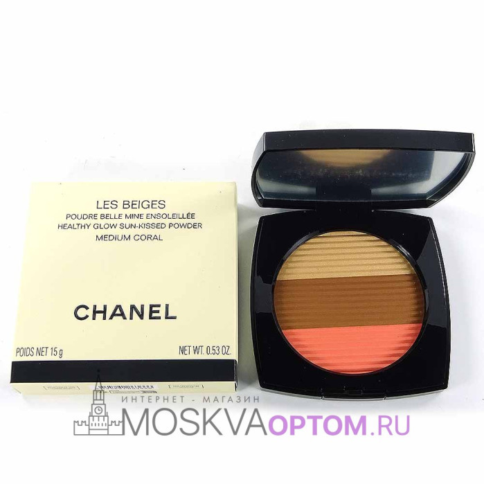Компактная пудра Chanel Les Beiges Healthy Glow Sun Kissed Powder Medium Coral Компактная пудра Chanel Les Beiges Healthy Glow Sun Kissed Powder Medium Coral