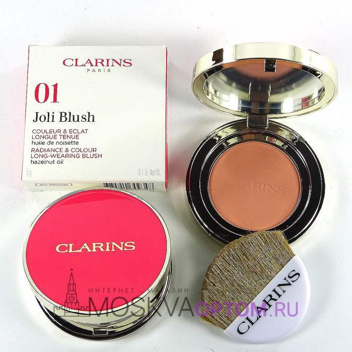 Румяна Clarins Joli Blush (тон 01 Cheeky Baby)