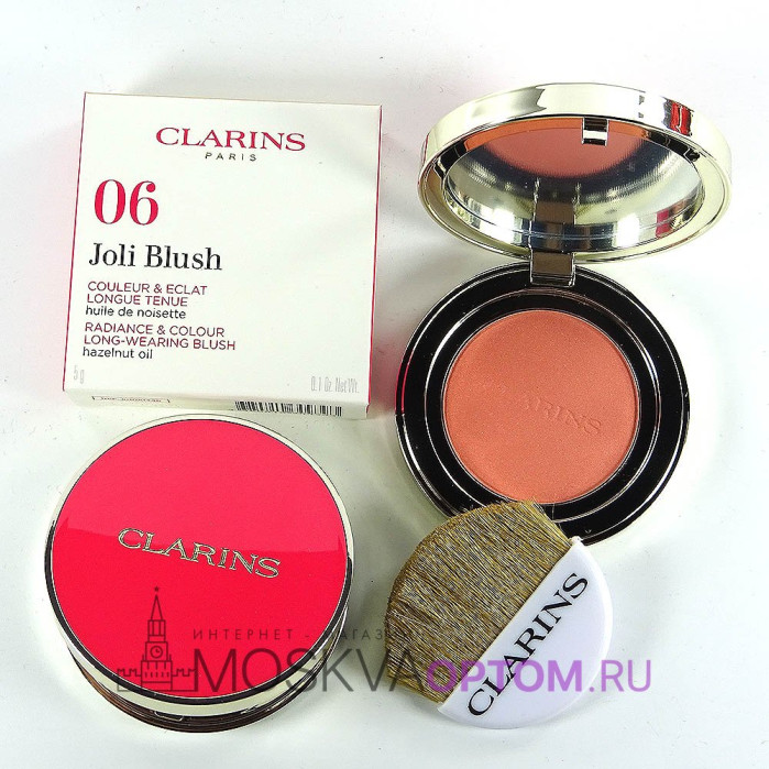 Румяна Clarins Joli Blush (тон 06 Cheeky Coral)