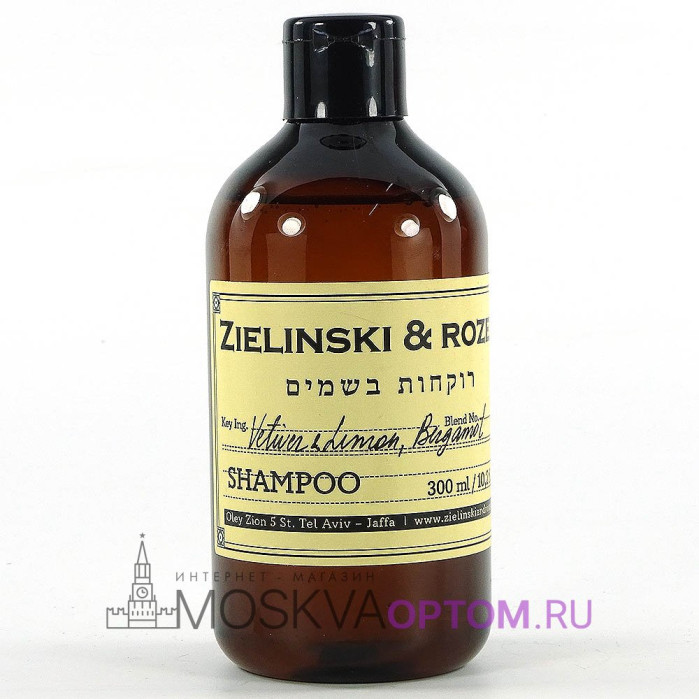 Шампунь для волос Zielinski&Rozen Vetiver & Lemon, Bergamot, 300 ml