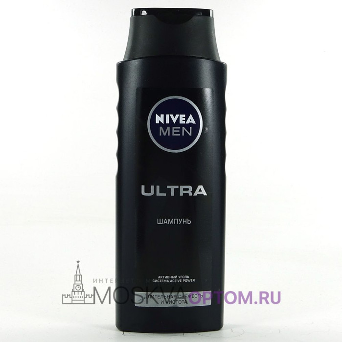 Шампунь Nivea Men Ultra с активным углем, длительная свежесть и чистота
