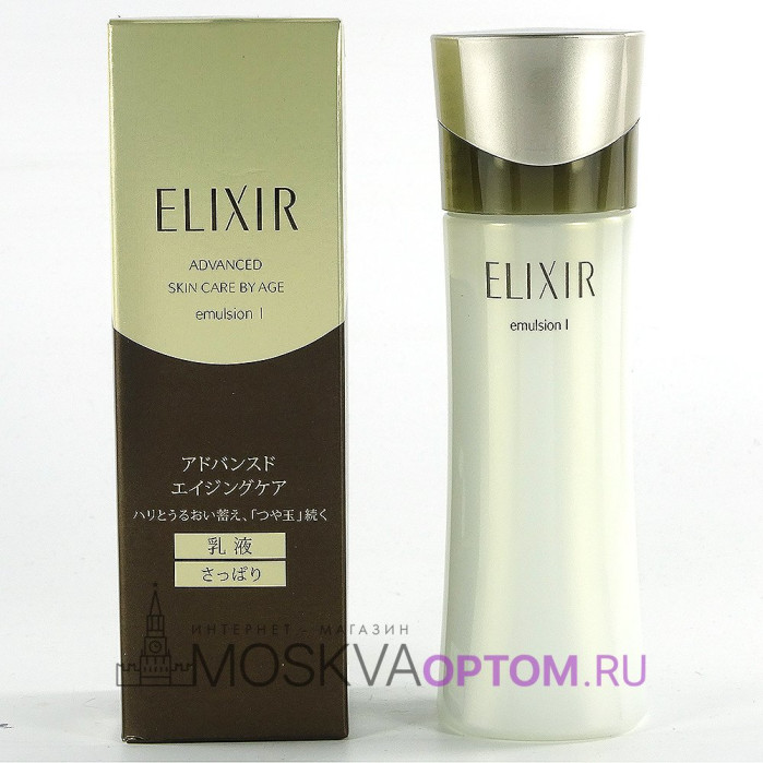 Антивозрастная увлажняющая эмульсия Shiseido Elixir Advanced Skin Care By Age Emulsion I, 130 ml