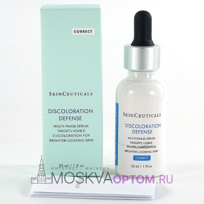 Высокоэффективная сыворотка против пигментации и стойких пигментых пятен SkinCeuticals DISCOLORATION DEFENSE SERUM, 30 ml