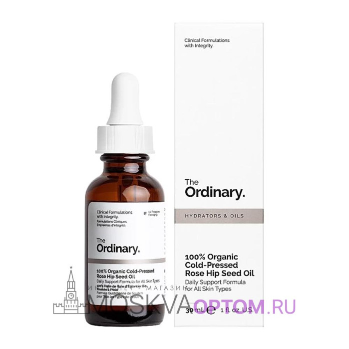 Органическое масло для лица THE ORDINARY 100% Organic Cold-Pressed Rose Hip Seed Oil, 30 ml