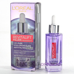 Антивозрастная сыворотка для лица L'Oreal, Revitalift Filler с 1,5% чистой гиалуроновой кислотой, 30 мл