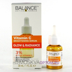Сыворотка для лица Balance Vitamin C Brightening Serum Glow&Radiance