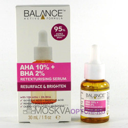 Сыворотка для лица Balance AHA 10% + BHA 2% Retexturising Serum Resurface&Brighten