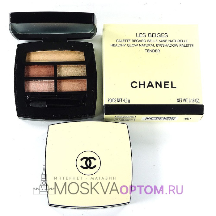 Палетка теней для век с эффектом естественного сияния Chanel Les Beiges Palette Regard (тон Tender)