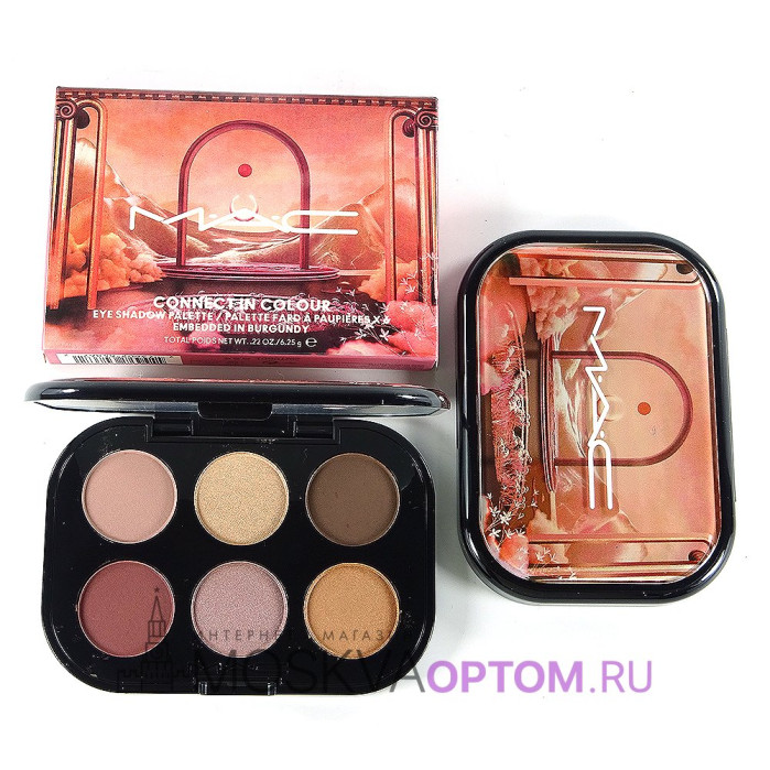 Палетка теней для век MAC Connect In Colour Eye Shadow Palette (тон Embedded in Burgundy)