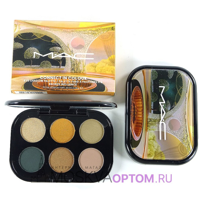 Палетка теней для век MAC Connect In Colour Eye Shadow Palette (тон Bronze Influence)