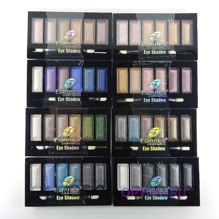 Тени для век Farres 6 Eye Shadow цветные (8 шт.)