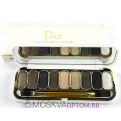 Палетка теней для век Christian Dior 9 color eyebrow powder №092