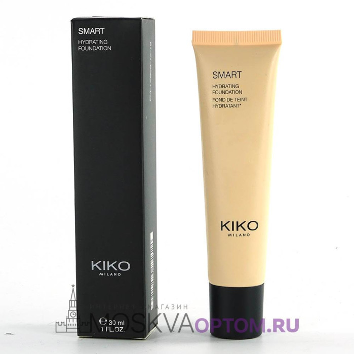 Увлажняющий и выравнивающий тональный крем-флюид Kiko Milano Smart Hydrating Foundation (тон 21), 30 ml